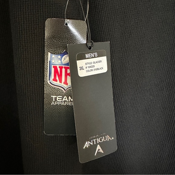 NFL ANTIGUA WASHINGTON FOOTBALL TEAM COMMANDERS NWT BLACK MENS PULLOVER 3XL - Picture 15 of 15